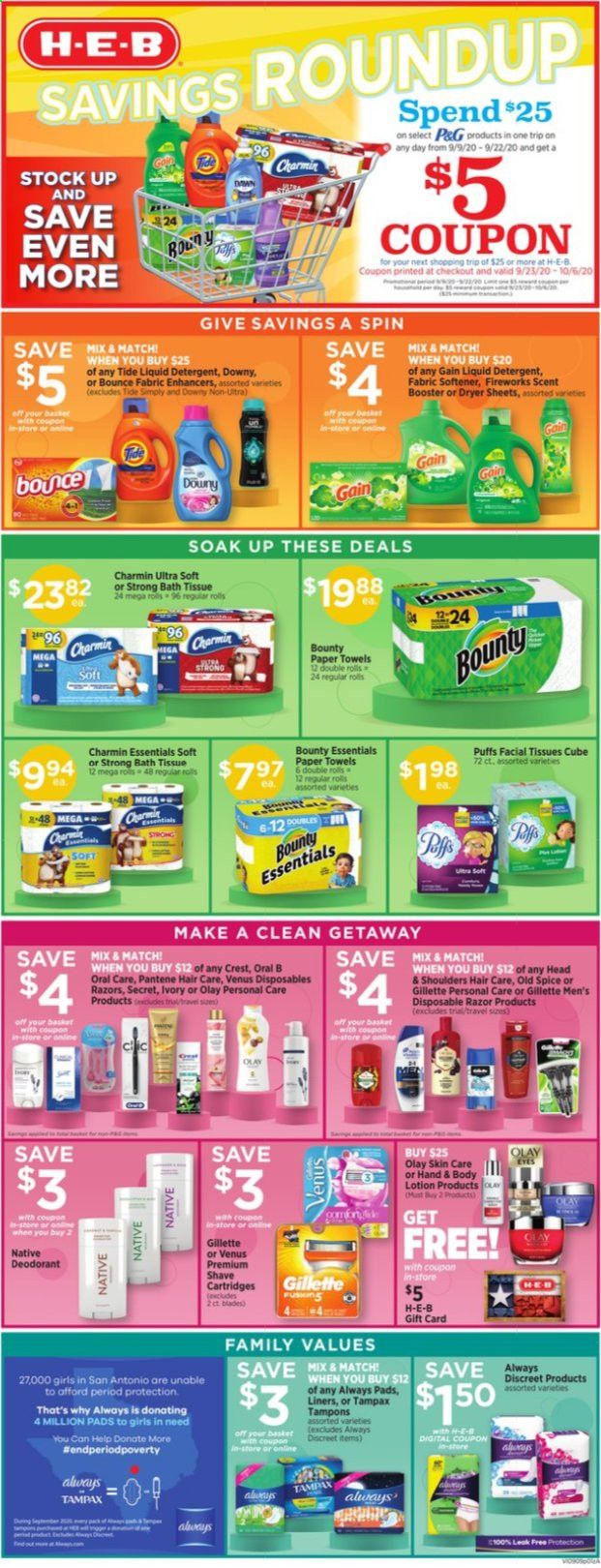 H-E-B Weekly Ad September 9 to September 15