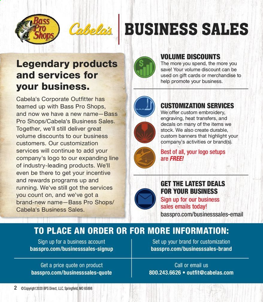 Cabela's Weekly Ad September 9 to December 26