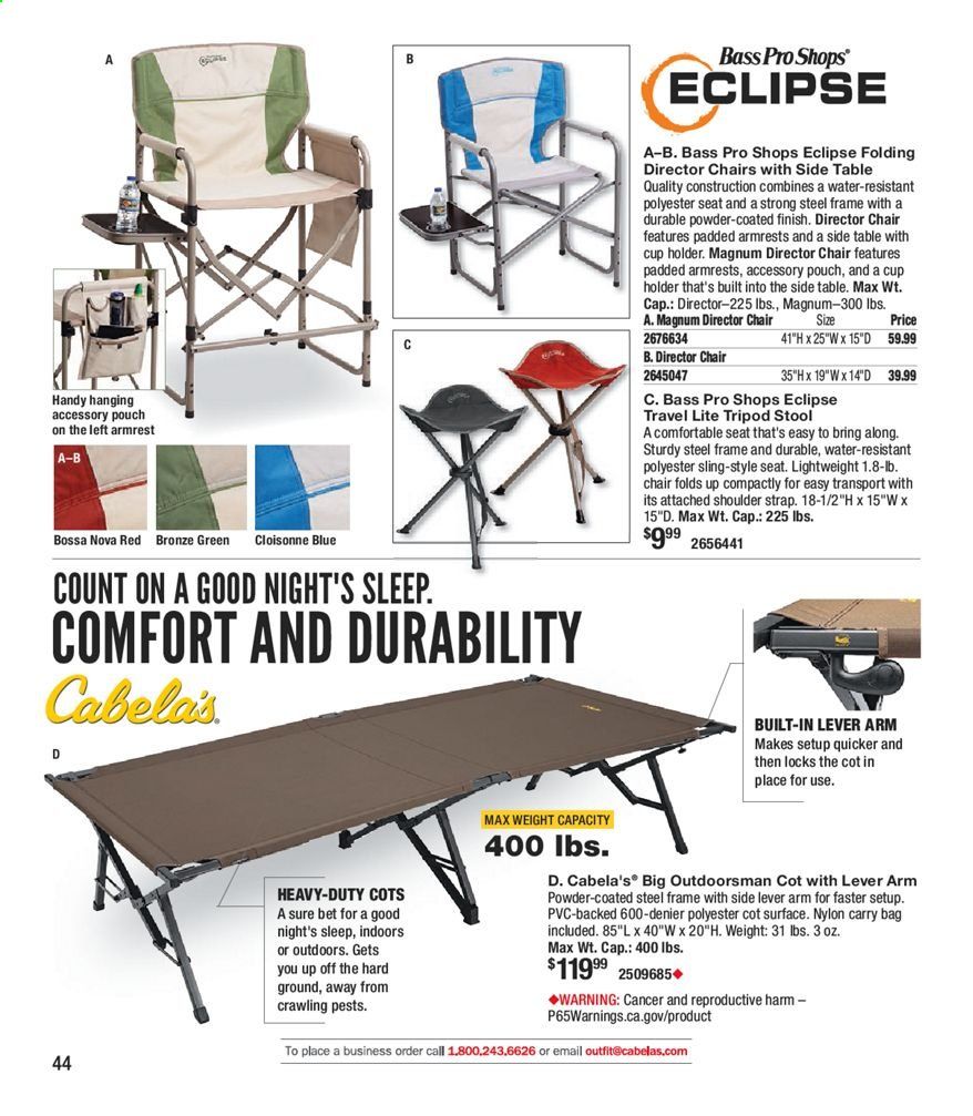 Cabela's Weekly Ad September 9 to December 26