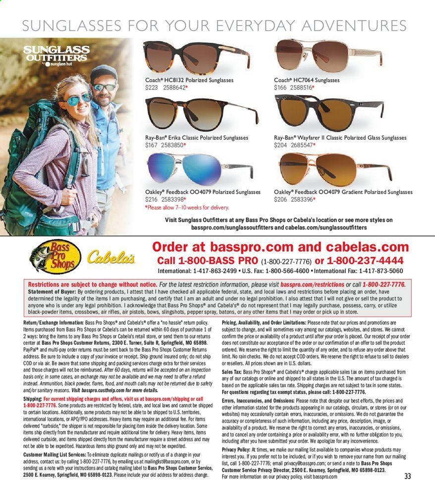 Cabela's Weekly Ad September 9 to October 24