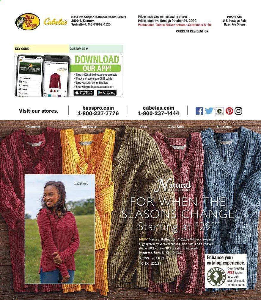Bass Pro Shops Weekly Ad September 9 to October 24