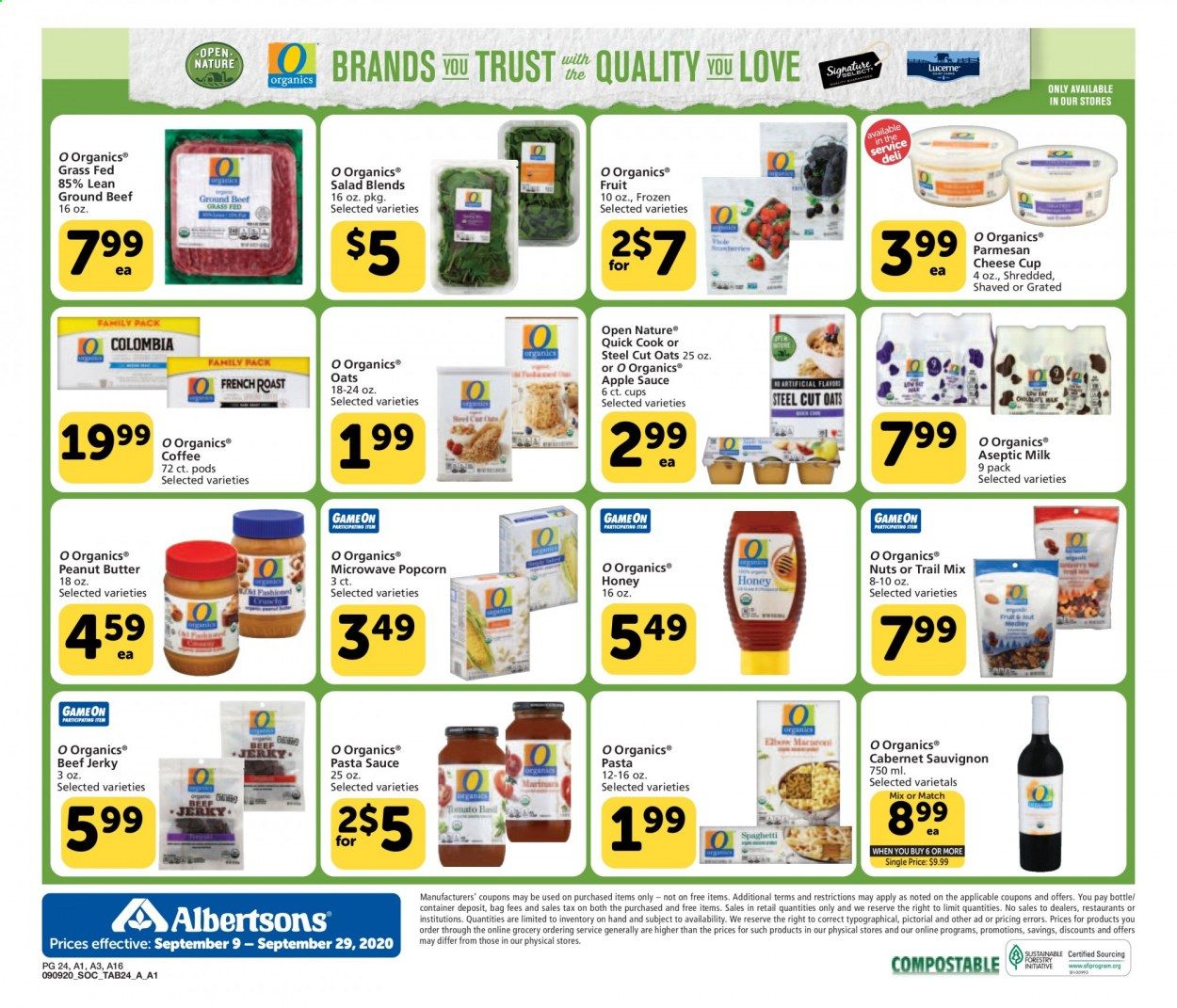 Albertsons Weekly Ad September 9 to September 29