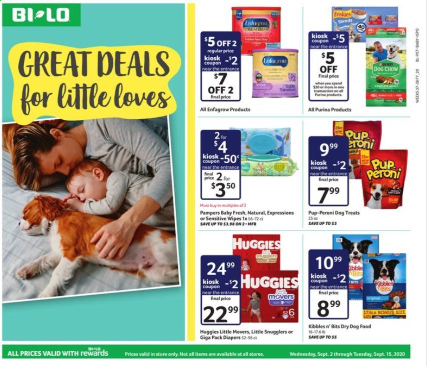BI-LO Weekly Ad September 2 to September 15