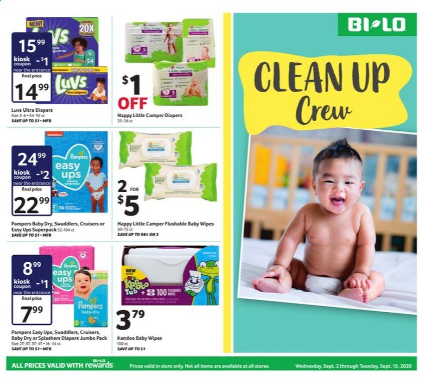 BI-LO Weekly Ad September 2 to September 15
