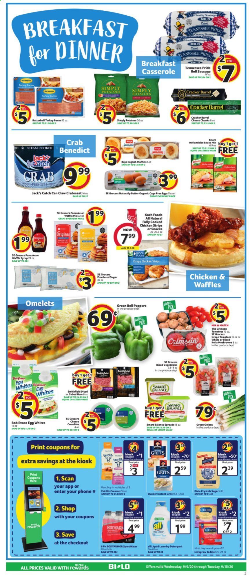 BI-LO Weekly Ad September 9 to September 15
