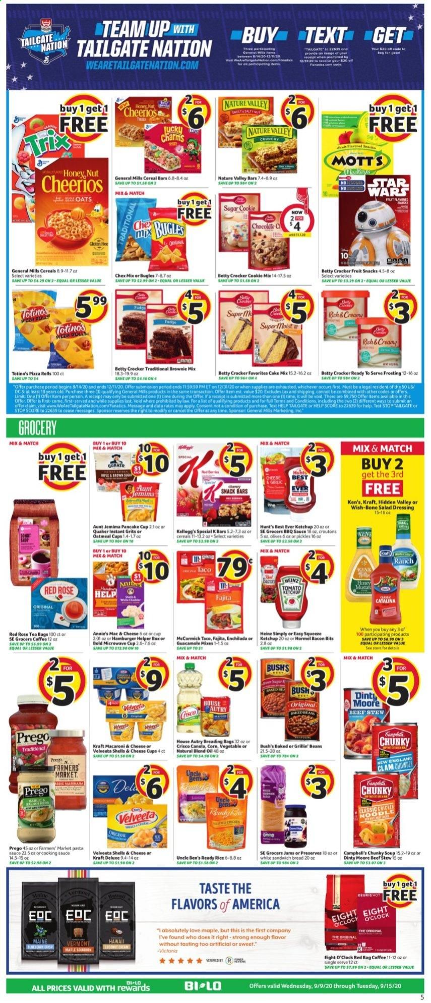 BI-LO Weekly Ad September 9 to September 15