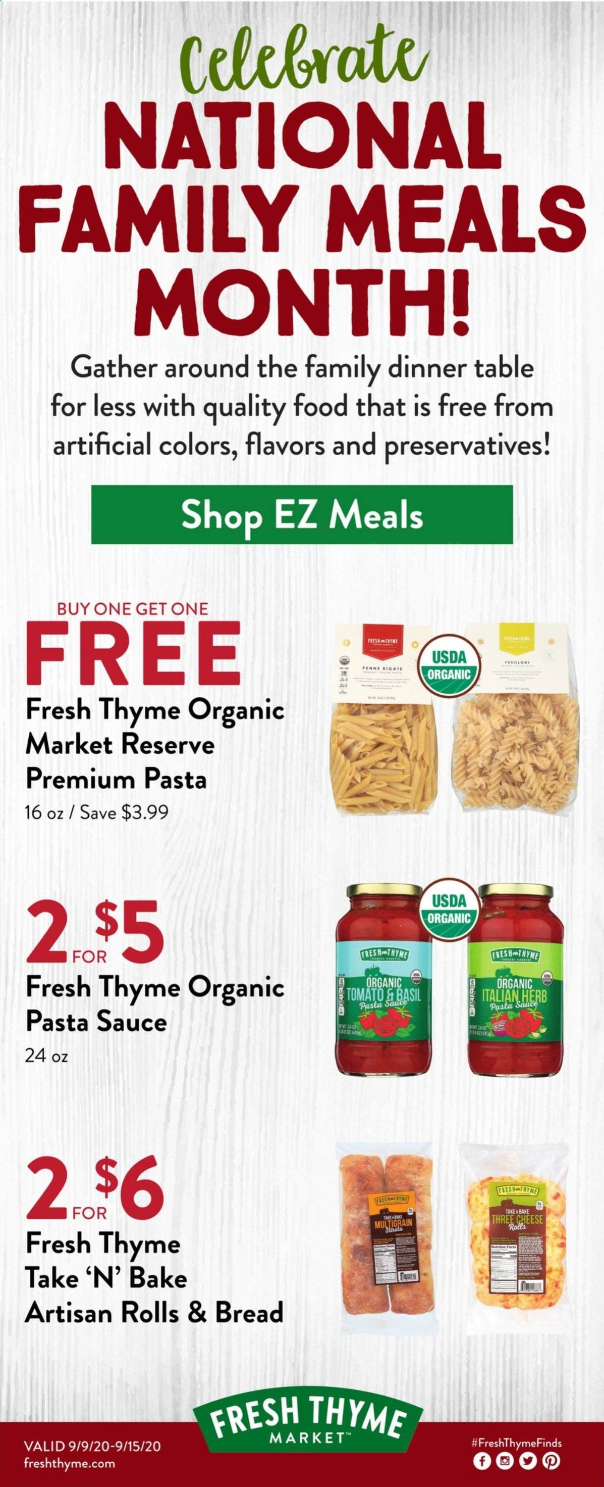 Fresh Thyme Weekly Ad September 9 to September 15