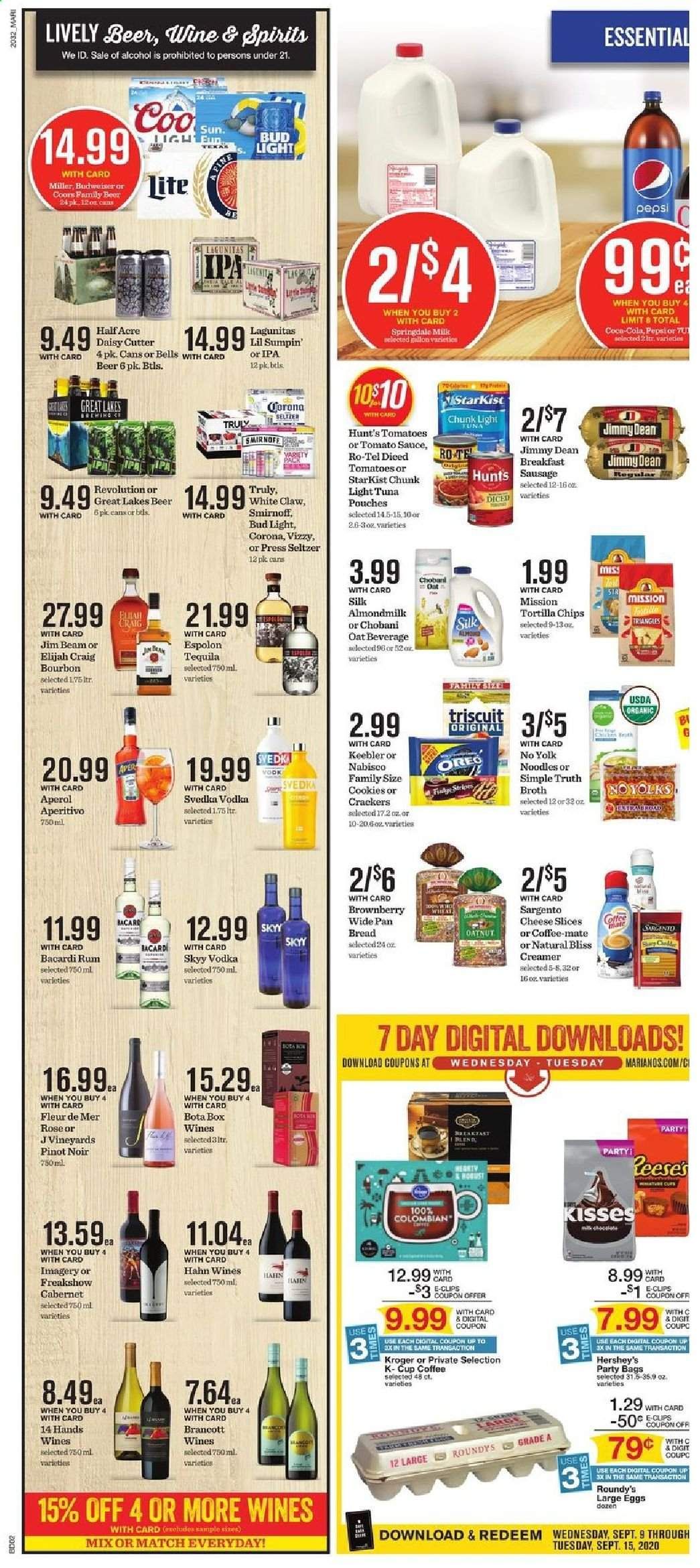 Mariano’s Weekly Ad September 9 to September 15