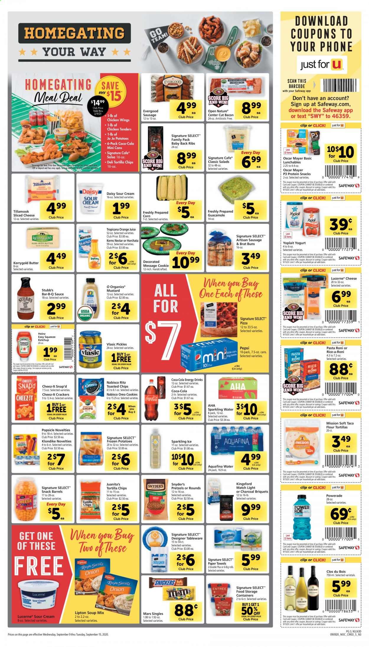 Safeway Weekly Ad September 9 to September 15