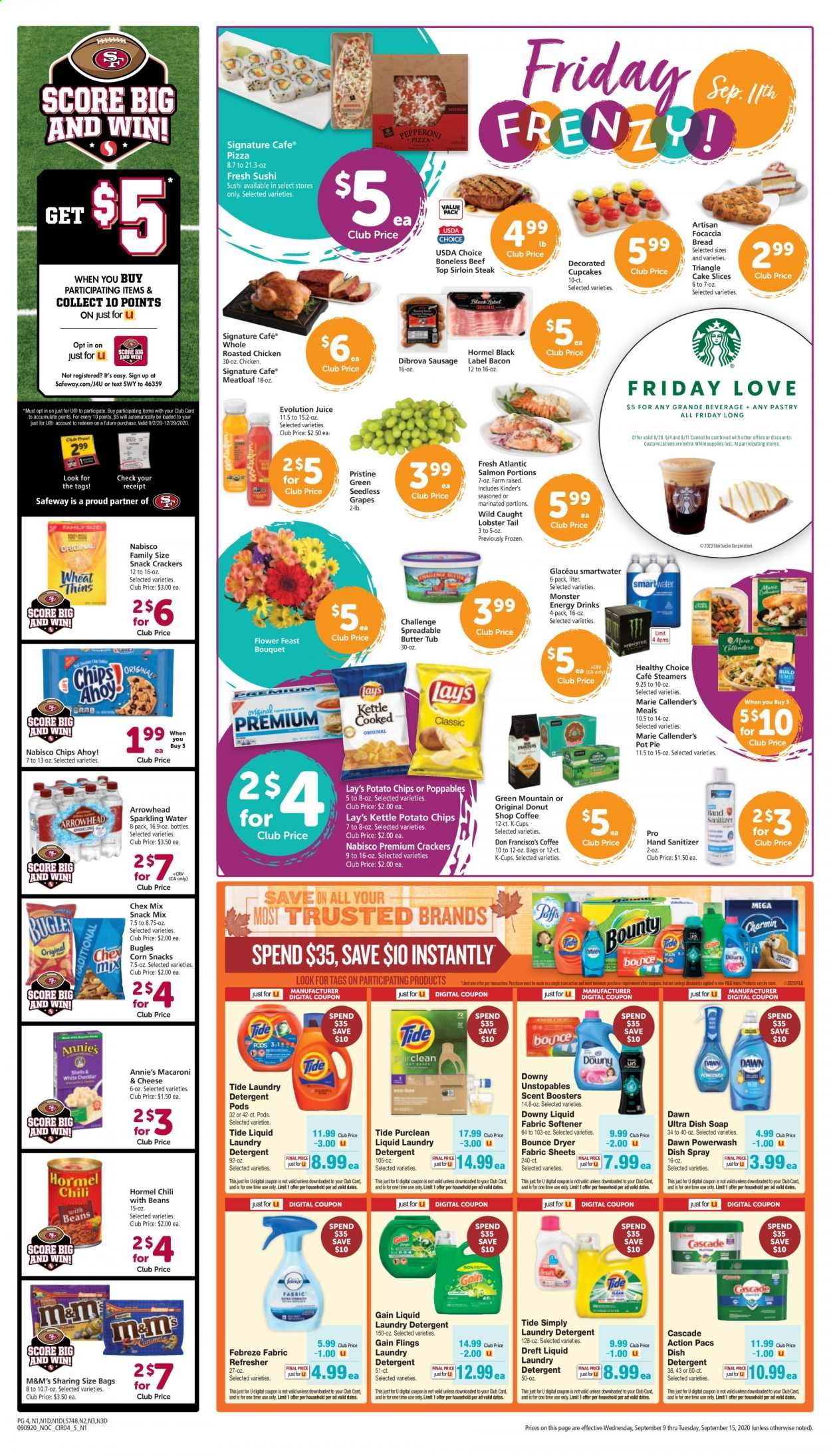 Safeway Weekly Ad September 9 to September 15