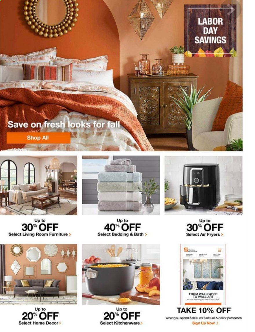 The Home Depot Weekly Ad September 8 to September 10