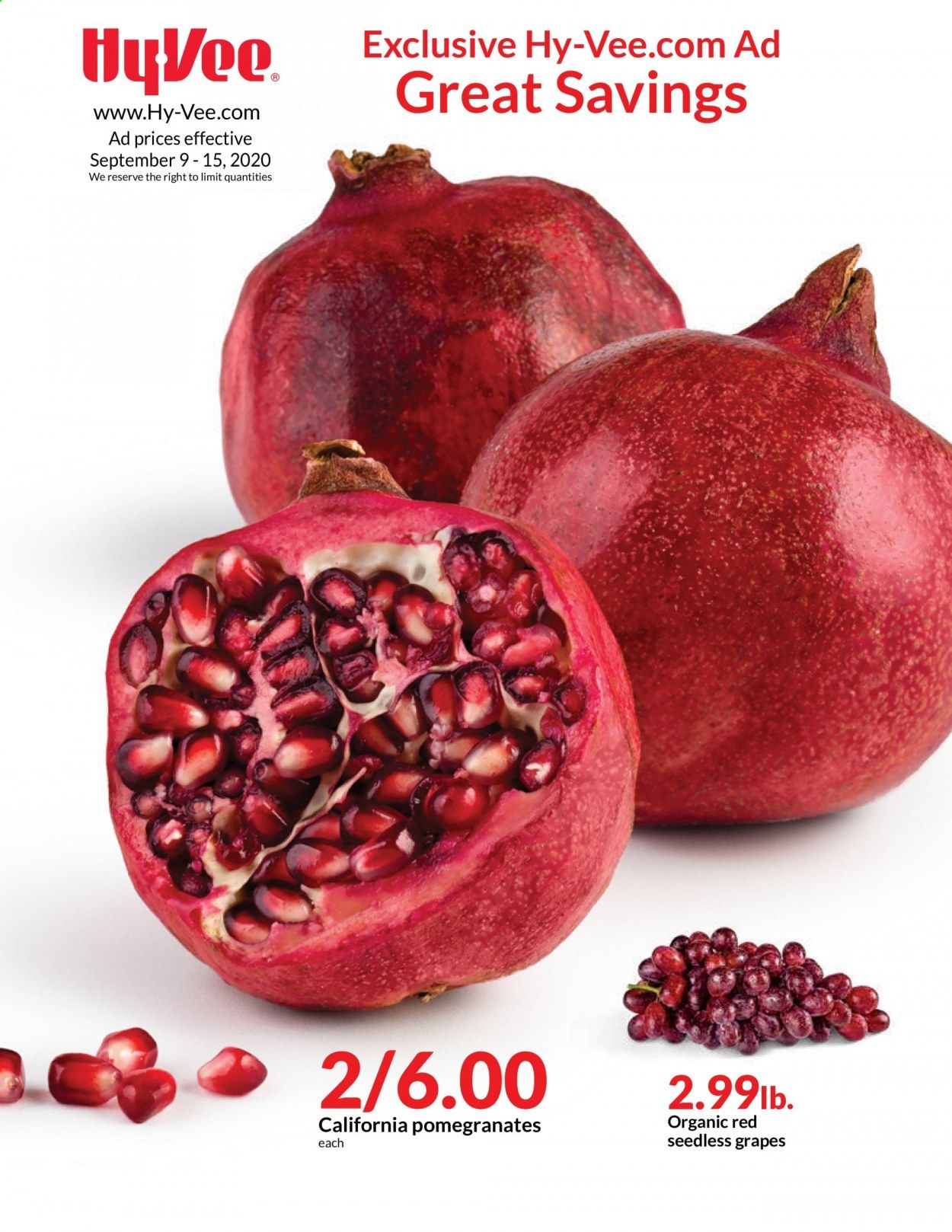 Hy-Vee (IA, IL, KS, MN, MO, NE, SD, WI) Weekly Ad September 9 to September 15