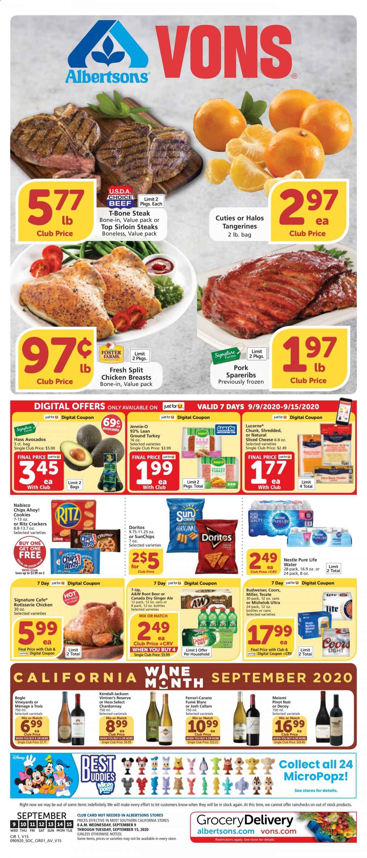 Vons Weekly Ad September 9 to September 15