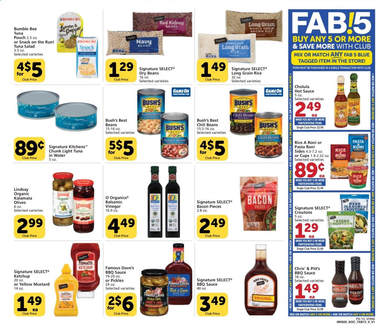 Vons Weekly Ad September 9 to September 29