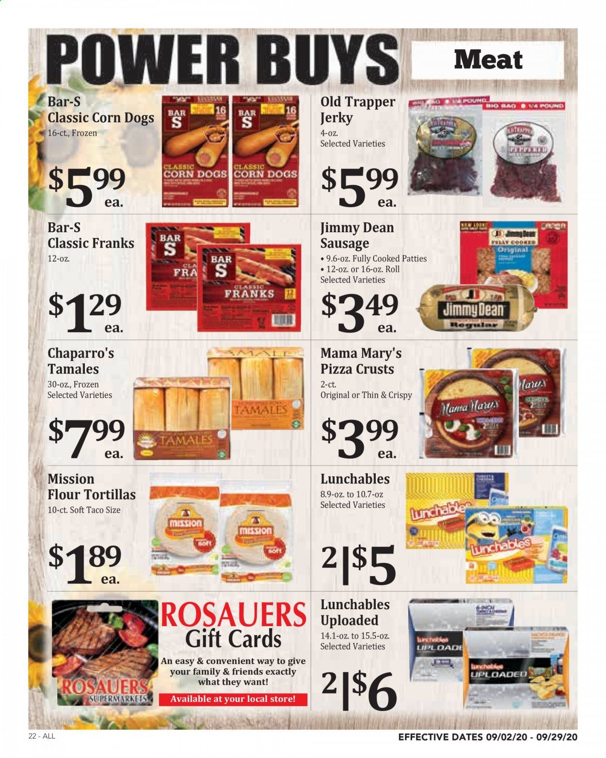 Rosauers Weekly Ad September 2 to September 29