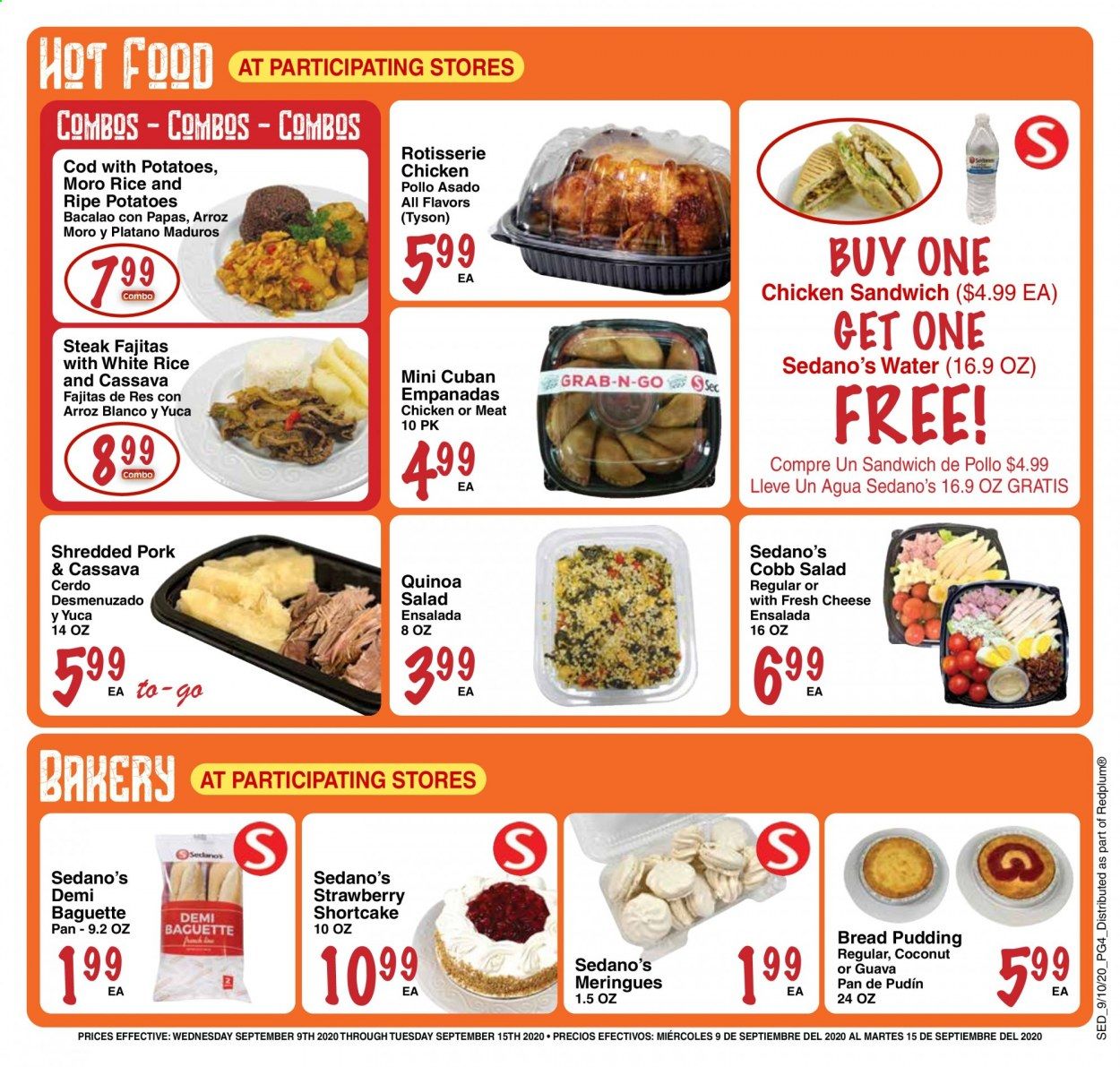 Sedano's Weekly Ad September 9 to September 15
