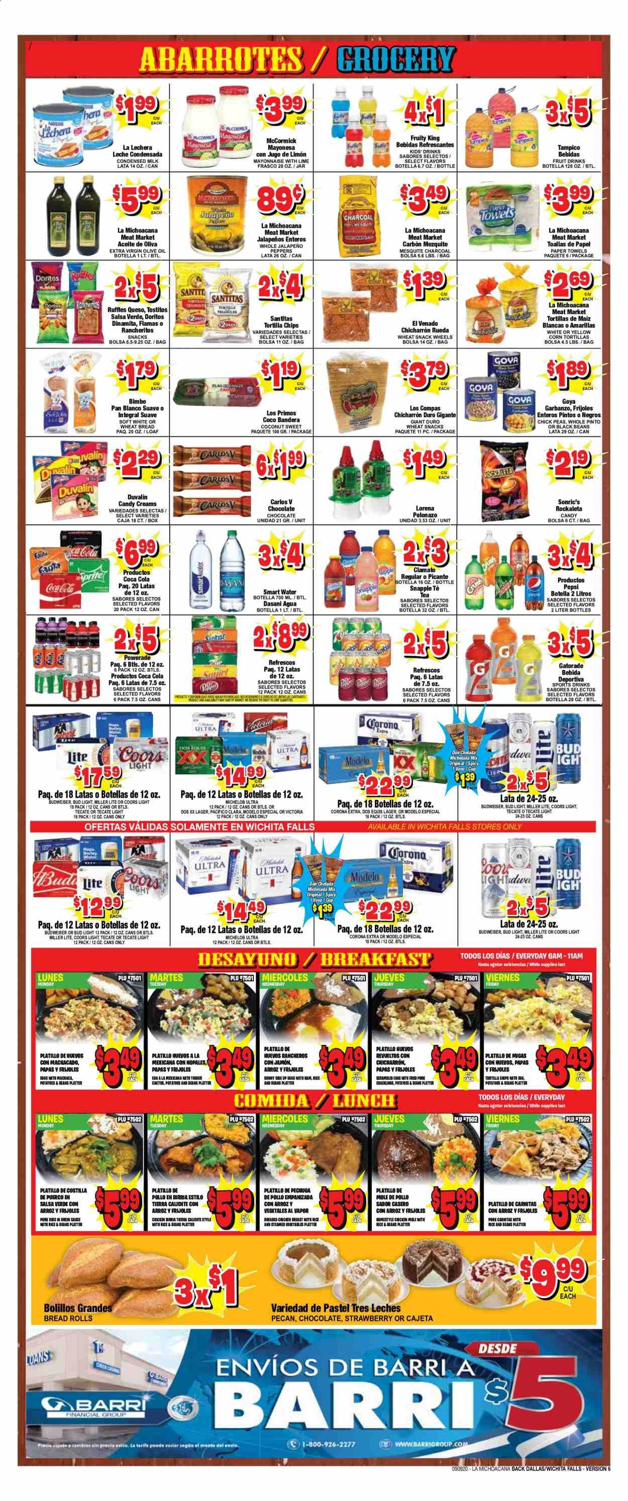 La Michoacana Meat Market Weekly Ad September 9 to September 22