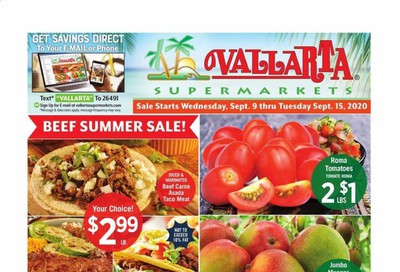 Vallarta Weekly Ad September 9 to September 15