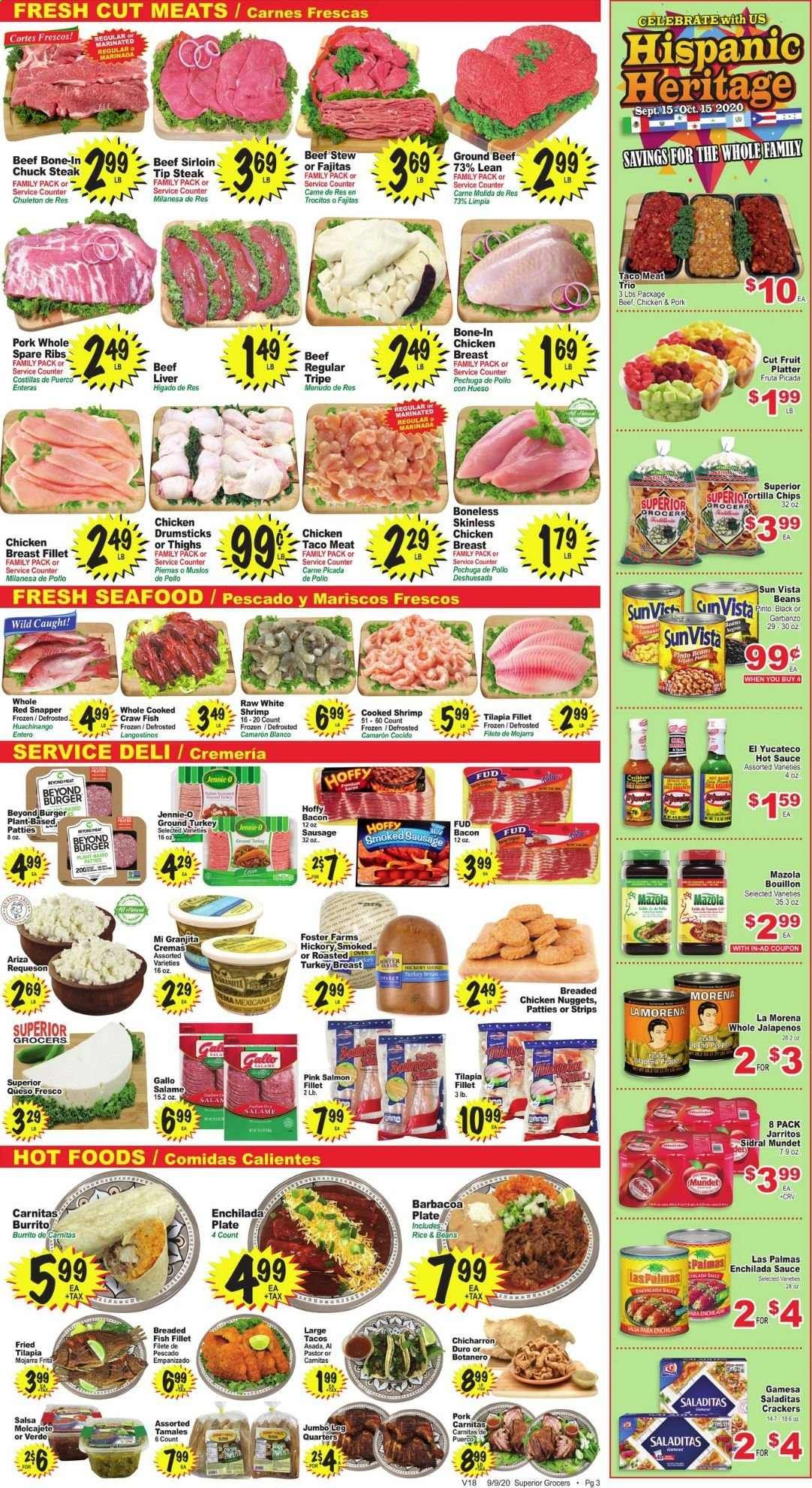 Superior Grocers Weekly Ad September 9 to September 15