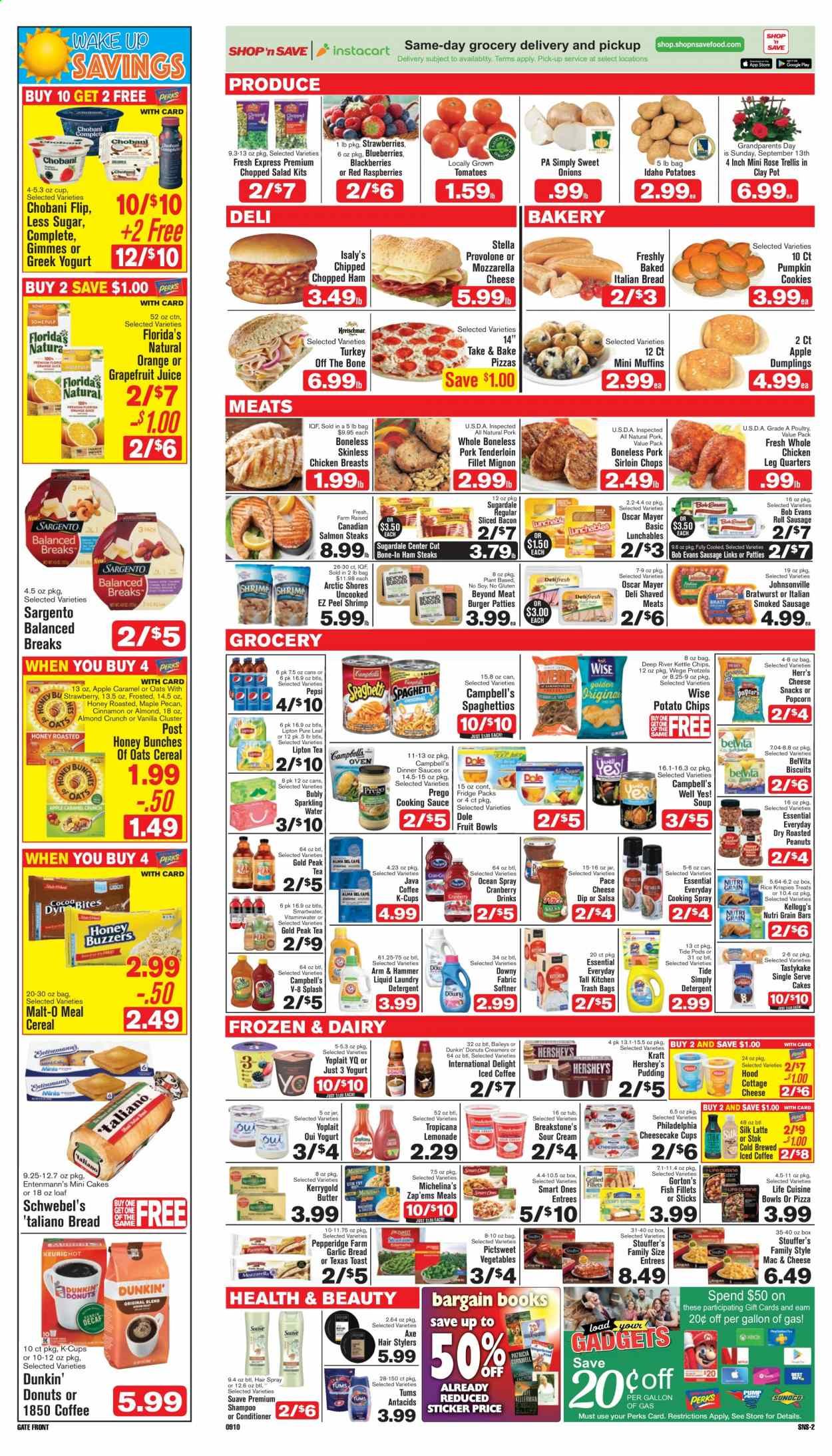 Shop ‘n Save (Pittsburgh) (MD, NY, OH, PA) Weekly Ad September 10 to September 16