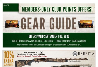 Bass Pro Shops Weekly Ad September 1 to September 30