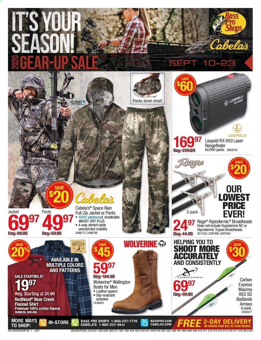 Cabela's Weekly Ad September 10 to September 23