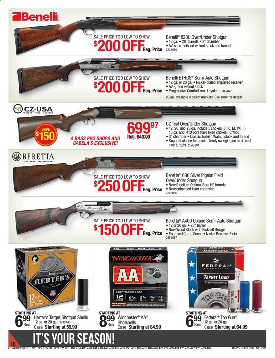 Cabela's Weekly Ad September 10 to September 23