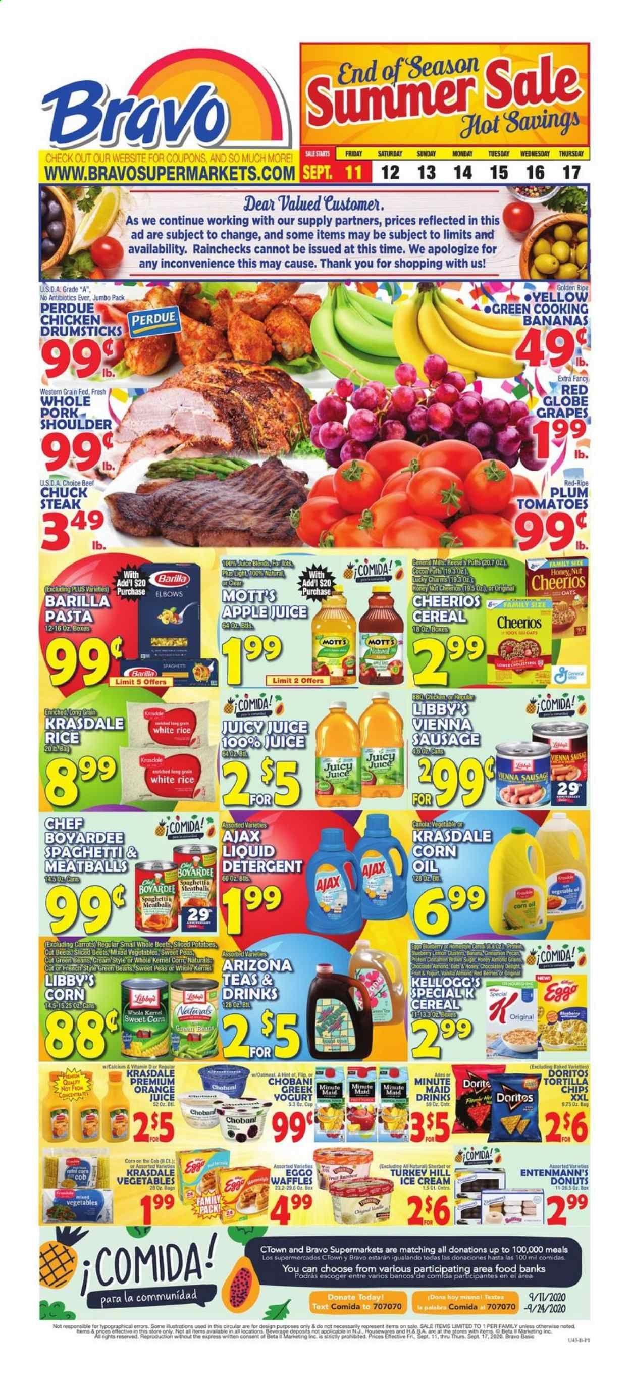 Bravo Supermarkets Weekly Ad September 11 to September 17