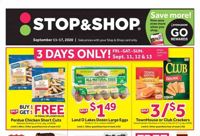 Stop & Shop (RI) Weekly Ad September 11 to September 17