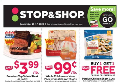 Stop & Shop (NJ) Weekly Ad September 11 to September 17