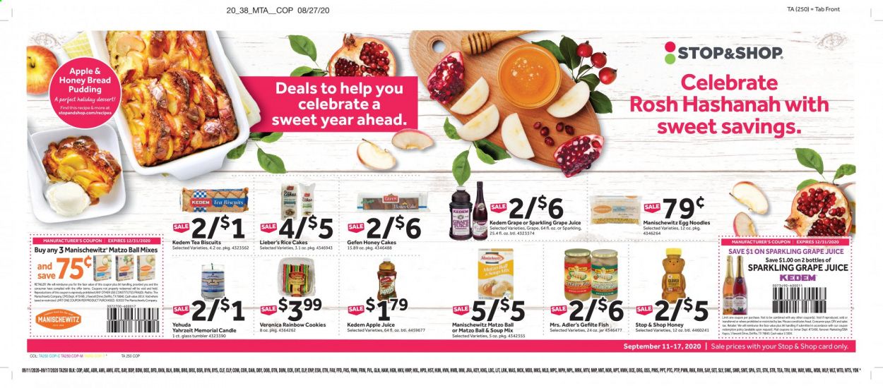 Stop & Shop (NJ) Weekly Ad September 11 to September 17