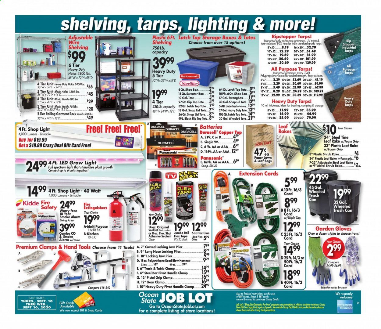 Ocean State Job Lot Weekly Ad September 10 to September 16