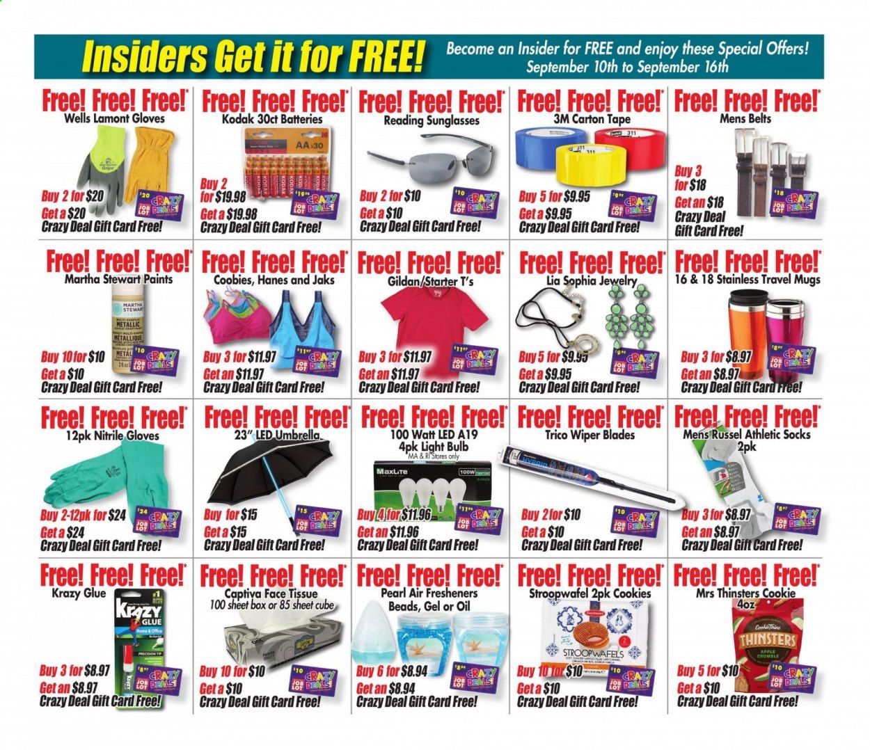Ocean State Job Lot Weekly Ad September 10 to September 16