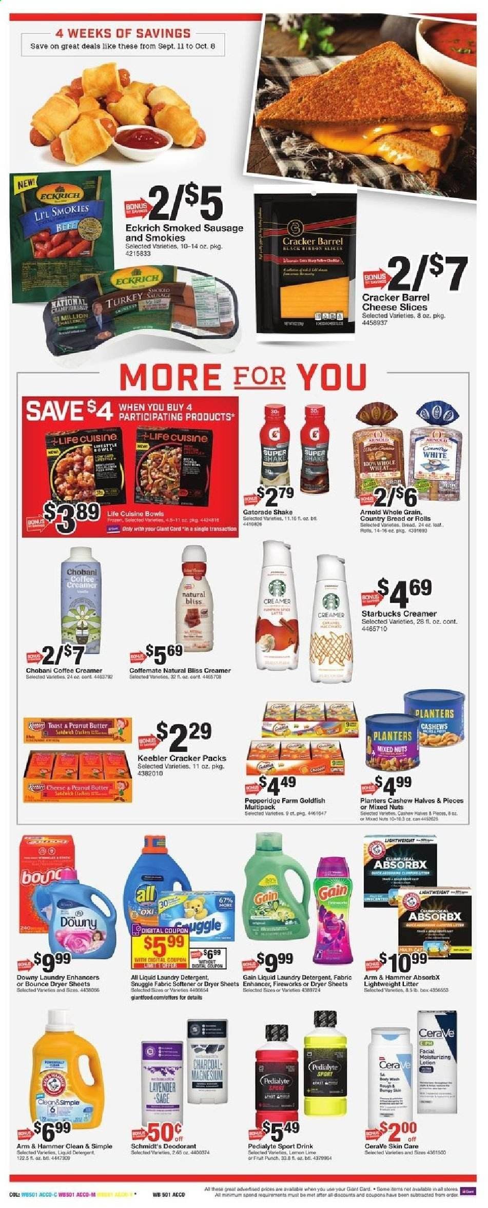 Giant Food Weekly Ad September 11 to September 17