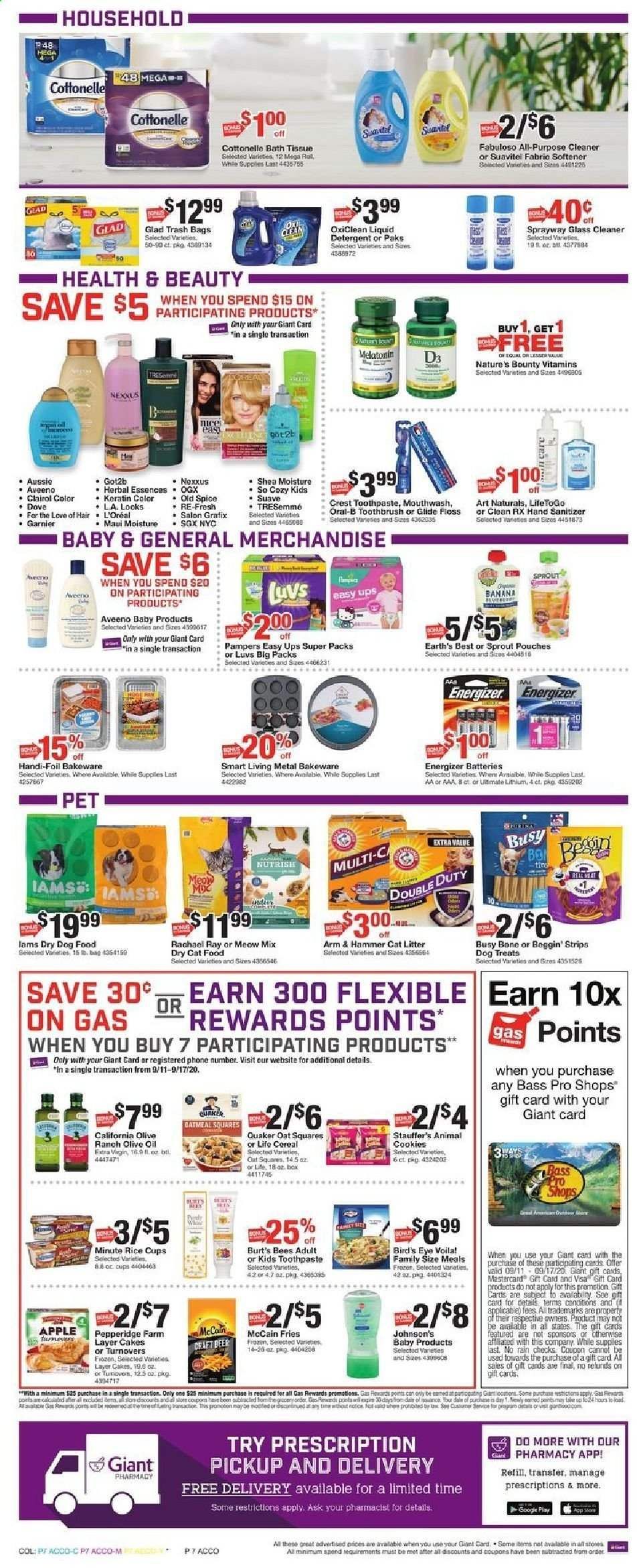 Giant Food Weekly Ad September 11 to September 17