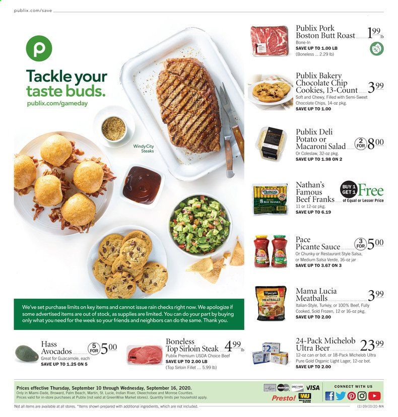 Publix Weekly Ad September 10 to September 16