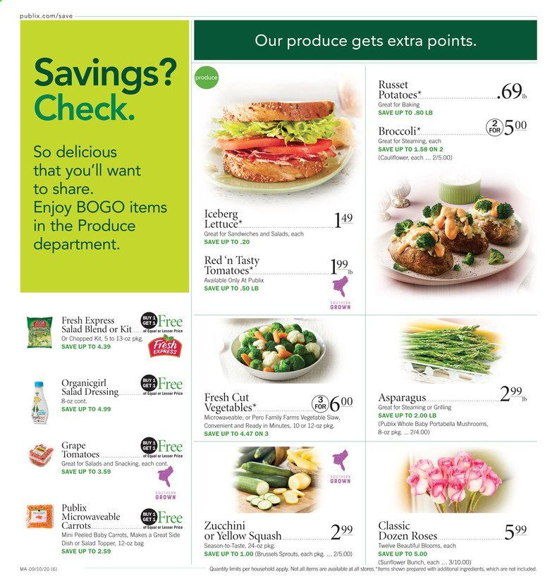 Publix Weekly Ad September 10 to September 16