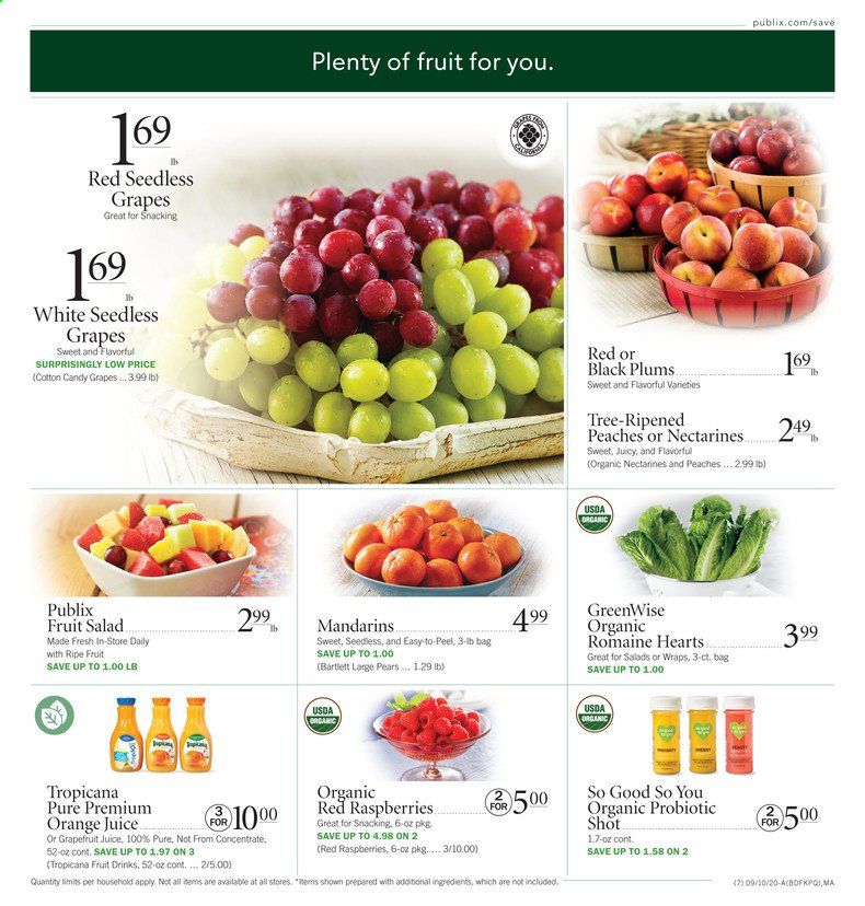 Publix Weekly Ad September 10 to September 16