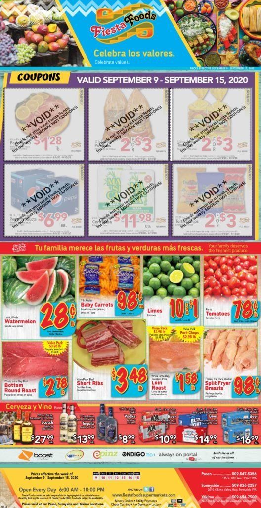 Fiesta Foods SuperMarkets Weekly Ad September 9 to September 15