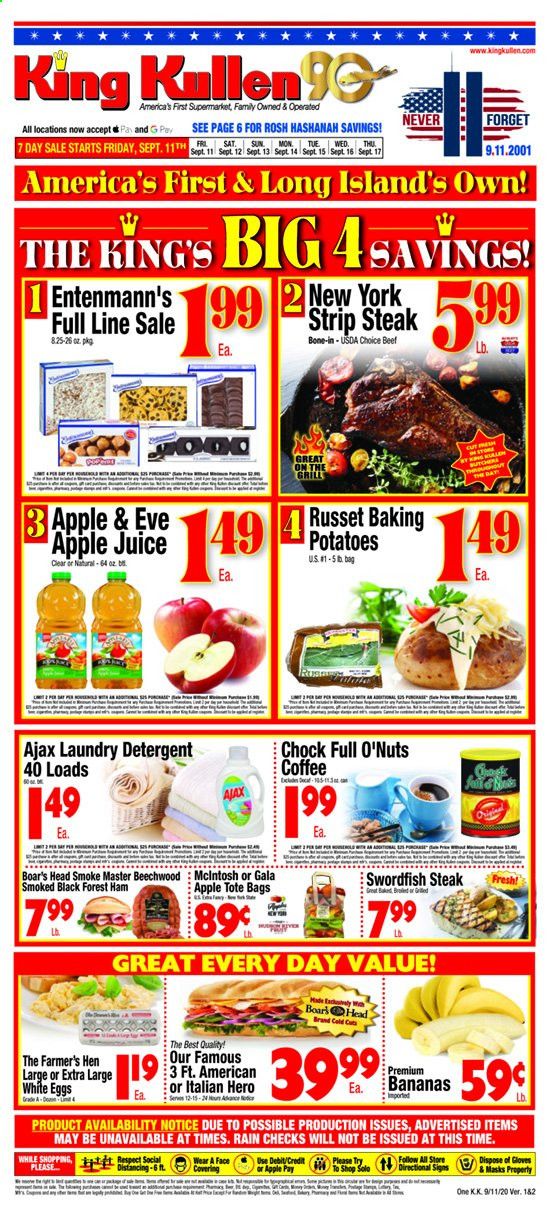King Kullen Weekly Ad September 11 to September 17