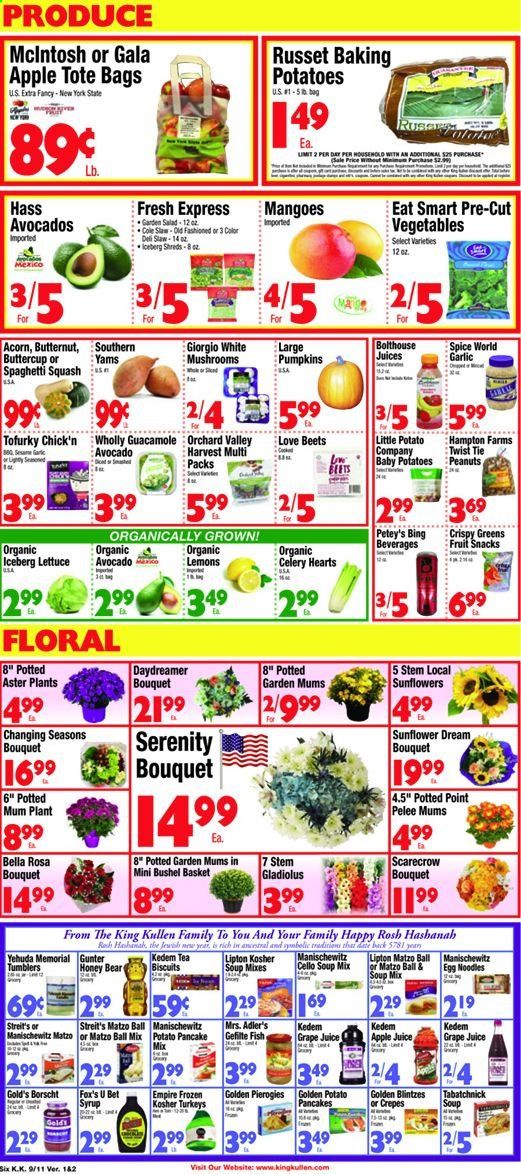 King Kullen Weekly Ad September 11 to September 17