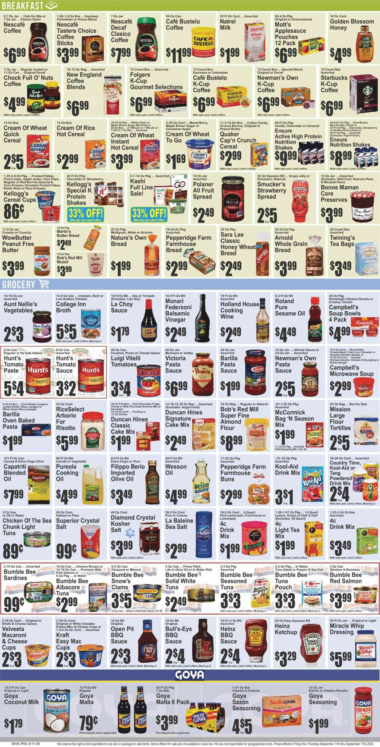 Key Food (NJ, NY) Weekly Ad September 11 to September 17