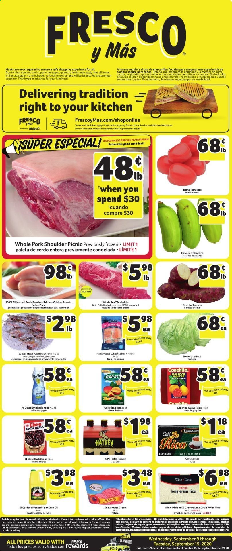 Fresco y Más Weekly Ad September 9 to September 16