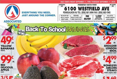 Associated Supermarkets Weekly Ad September 11 to September 17