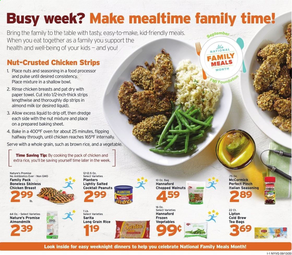 Hannaford (NY) Weekly Ad September 13 to September 19