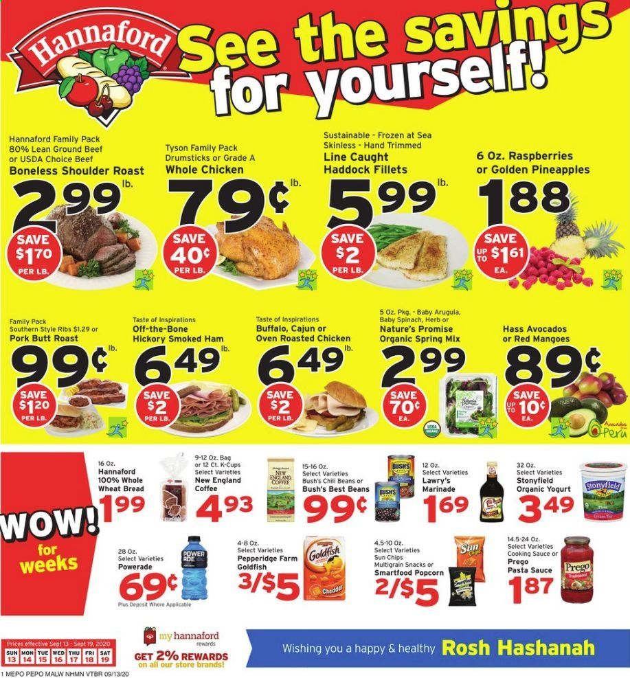 Hannaford (MA) Weekly Ad September 13 to September 19