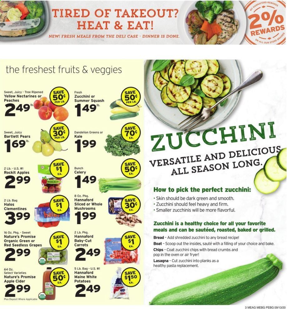 Hannaford (ME) Weekly Ad September 13 to September 19