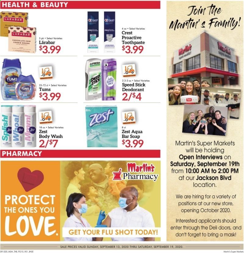 Martin’s Weekly Ad September 13 to September 19