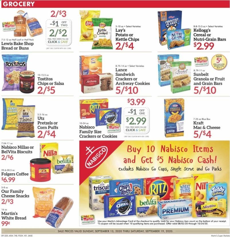 Martin’s Weekly Ad September 13 to September 19