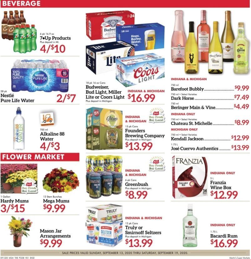 Martin’s Weekly Ad September 13 to September 19
